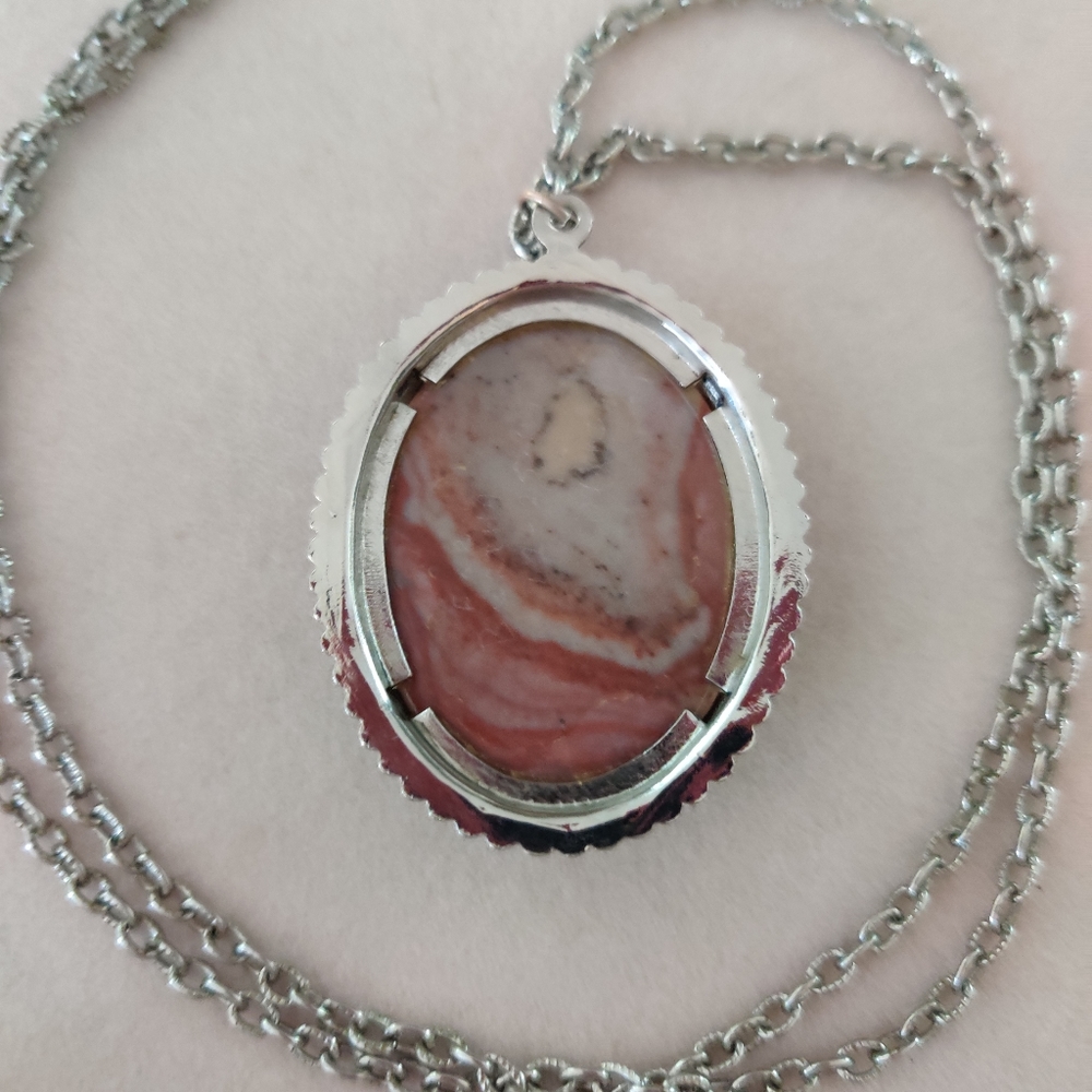 Vintage rhodochrosite healing necklace - Picture 12 of 16